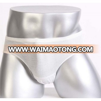 2017 Apparel Factory Customized Your Own Brand Private Label Band Eco Friendly 50%Cotton 50%Polyester Men Disposable Underwear